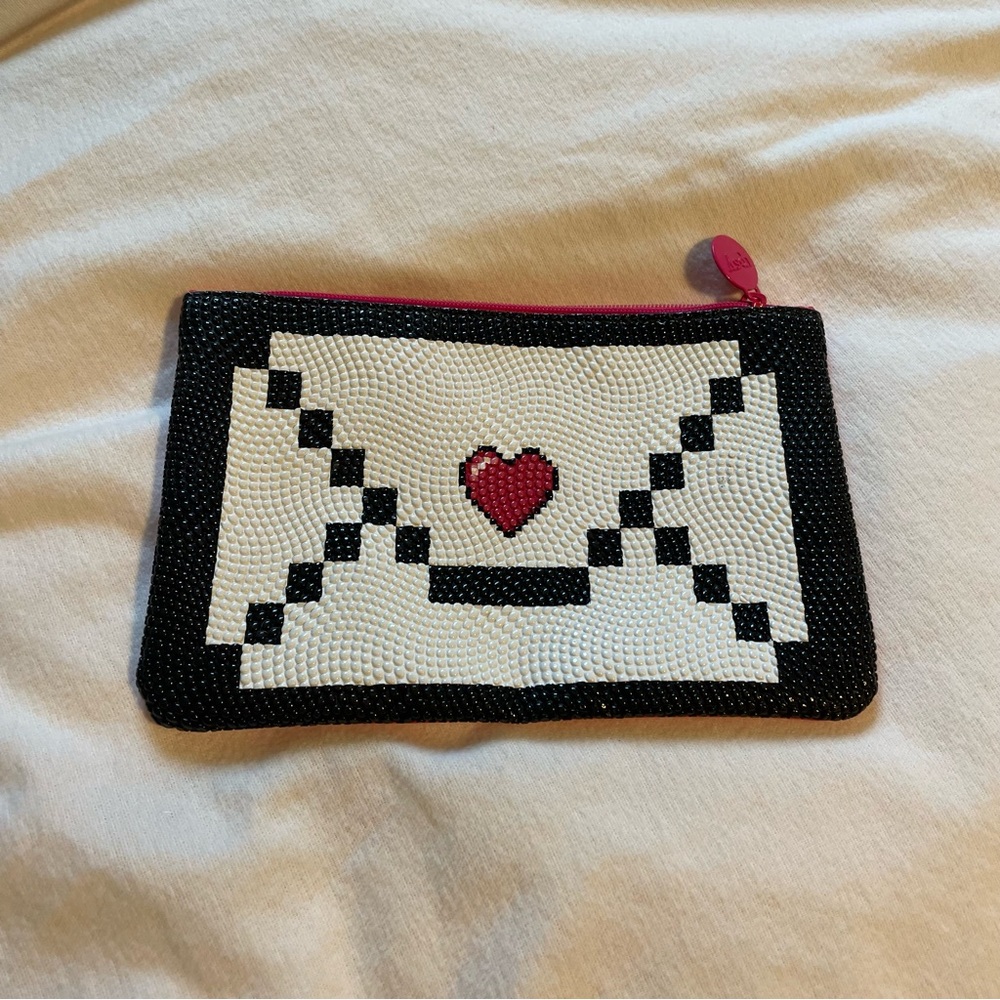 Charming Envelope Clutch with Heart Design